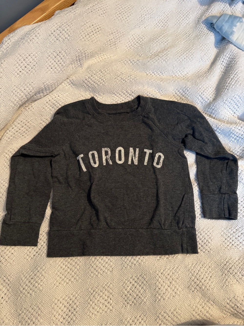 Mini Mioche Toronto Crewneck Long Sleeve Tee - Charcoal